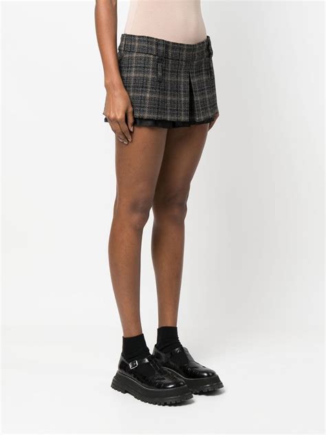 miu miu skirt mini|mini skirts for women uk.